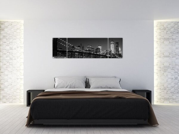 Obraz mostu Brooklyn Bridge w Nowym Jorku (170x50 cm)