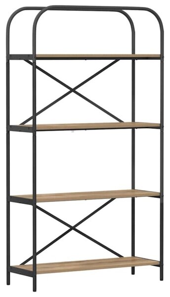 Półka na książki dąb rzemieślniczy 80 x 30 x 146 cm
