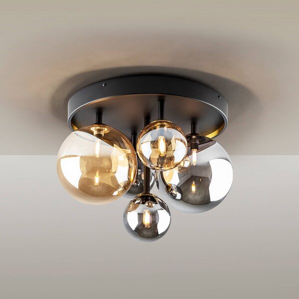 Schuller Valencia Lampa sufitowa LED Dark, multikolor, salon / jadalnia, szkło
