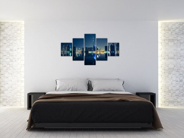 Obraz miasta nocą (125x70 cm)