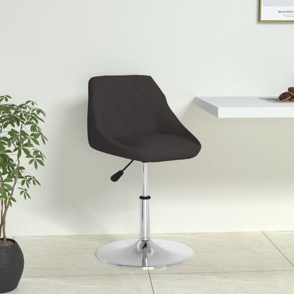 Krzesło stołowe, czarne, sztuczna skóra