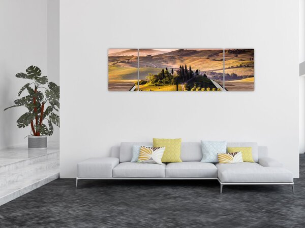 Obraz krajobrazu w książce (170x50 cm)