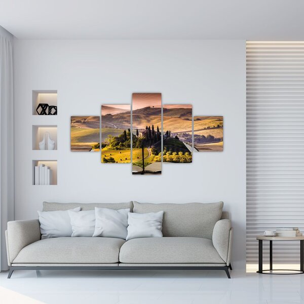 Obraz krajobrazu w książce (125x70 cm)