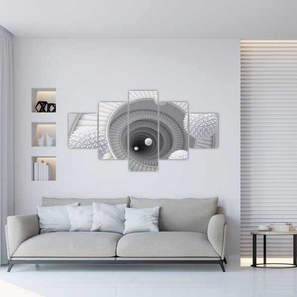 Obraz abstrakcji 3D (125x70 cm)