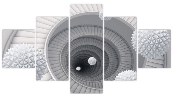 Obraz abstrakcji 3D (125x70 cm)