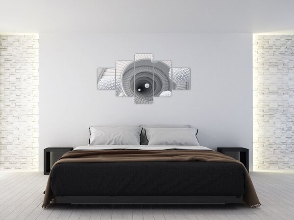Obraz abstrakcji 3D (125x70 cm)