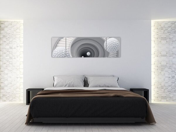 Obraz abstrakcji 3D (170x50 cm)