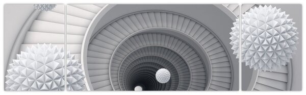 Obraz abstrakcji 3D (170x50 cm)