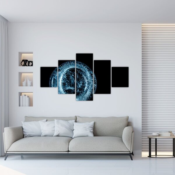 Obraz kropli lodu (125x70 cm)