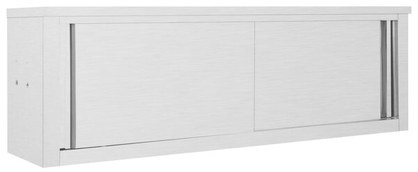 Ścienna szafka kuchenna z przesuwnymi drzwiami, 150x40x50 cm