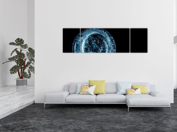 Obraz kropli lodu (170x50 cm)