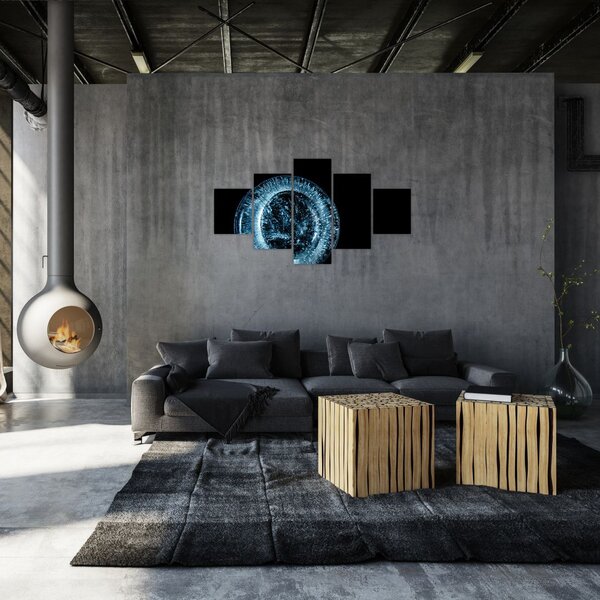 Obraz kropli lodu (125x70 cm)