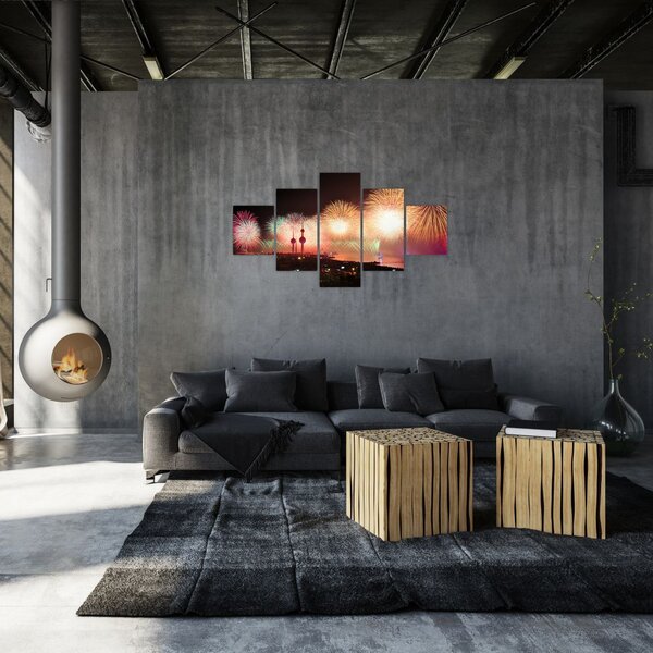 Obraz fajerwerków (125x70 cm)