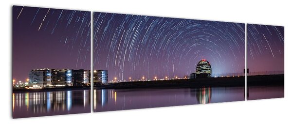 Obraz nocnego nieba z gwiazdami (170x50 cm)