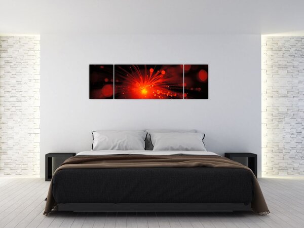 Obraz błyszczącej abstrakcji (170x50 cm)