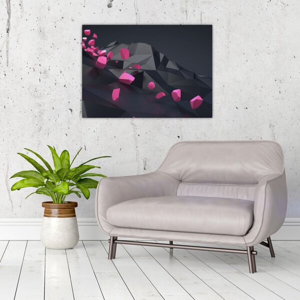 Obraz abstrakcji 3D (70x50 cm)