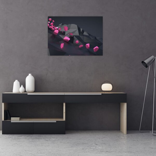 Obraz abstrakcji 3D (70x50 cm)