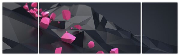 Obraz abstrakcji 3D (170x50 cm)
