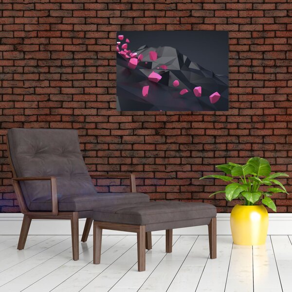 Obraz abstrakcji 3D (70x50 cm)