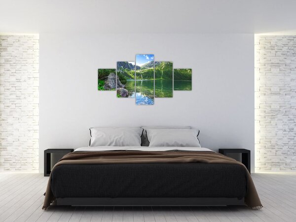 Obraz jeziora w Tatrach (125x70 cm)