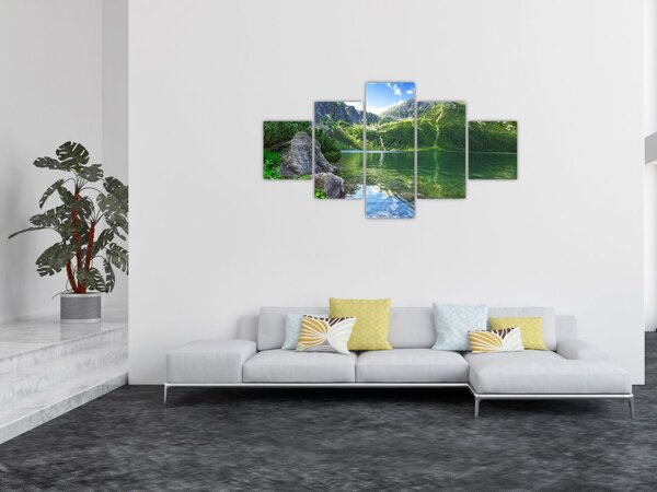 Obraz jeziora w Tatrach (125x70 cm)