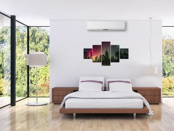 Obraz zorzy polarnej (125x70 cm)