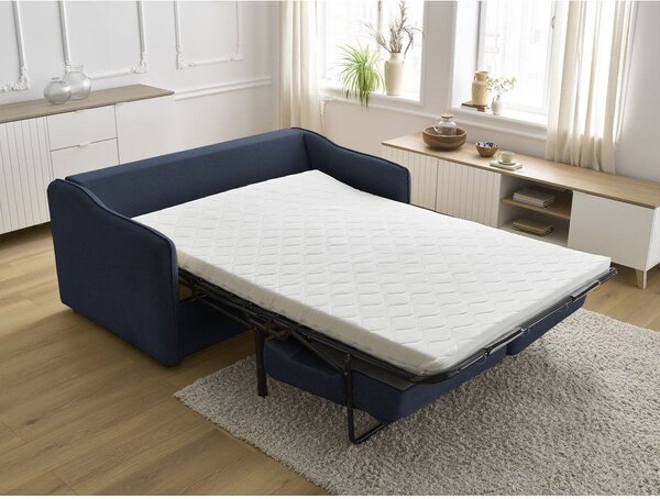 Ciemnoniebieska sofa do spania/rozkładana 178 cm Lenny – Bobochic Paris