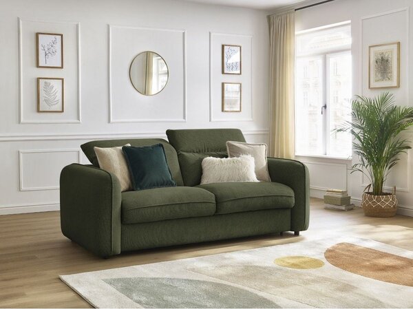 Zielona sofa 216 cm Achille – Bobochic Paris