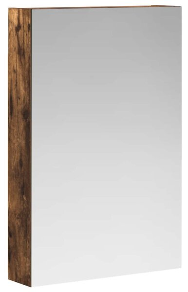 Szafka z lustrem do łazienki dąb wędzony 40 x 10,5 x 60,5 cm