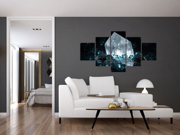Obraz kryształu (125x70 cm)