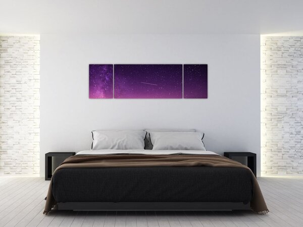 Obraz nieba ze spadającą gwiazdą (170x50 cm)