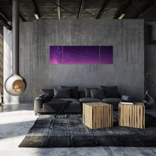 Obraz nieba ze spadającą gwiazdą (170x50 cm)