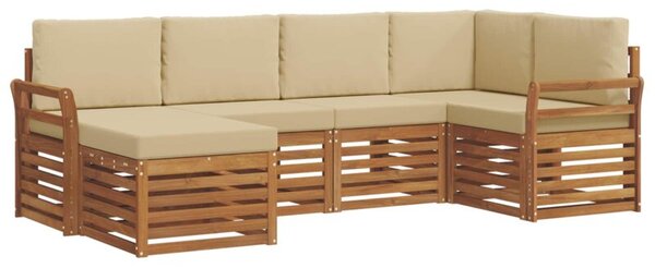 Zestaw mebli ogrodowych z litego drewna akacjowego w nowoczesnym designie