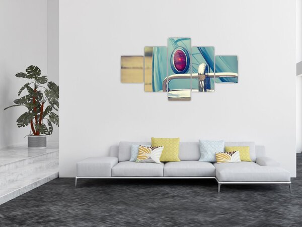 Obraz turkusowego weterana (125x70 cm)
