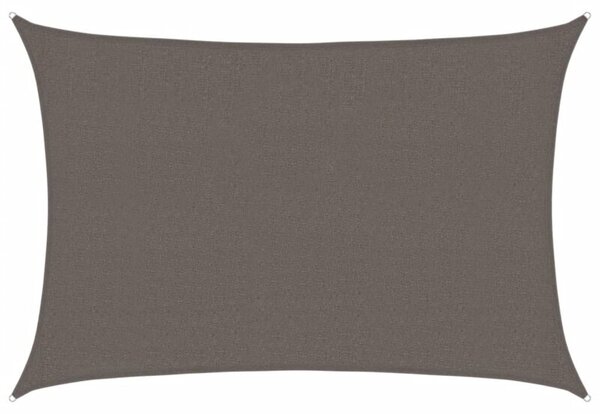 Żagiel przeciwsloneczny, 160 g/m², antracytowy, 2,5x3,5 m, hdpe