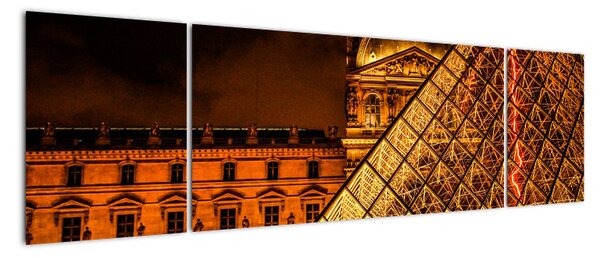 Obraz Luwru w Paryżu (170x50 cm)