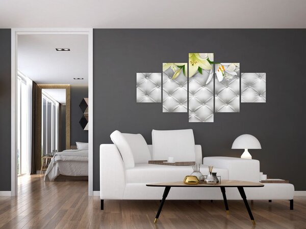 Obraz kwiatów lilii (125x70 cm)