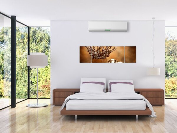 Obraz jajek i kociąt (170x50 cm)