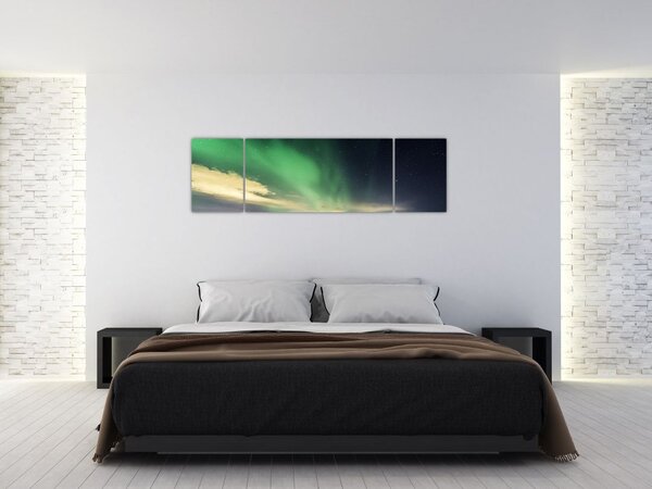 Obraz zorzy polarnej (170x50 cm)