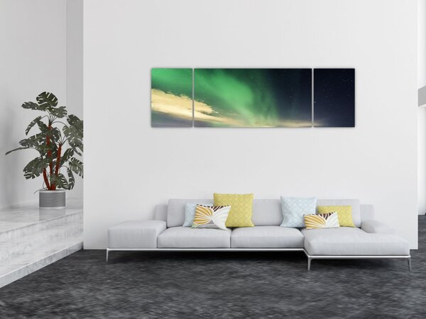 Obraz zorzy polarnej (170x50 cm)