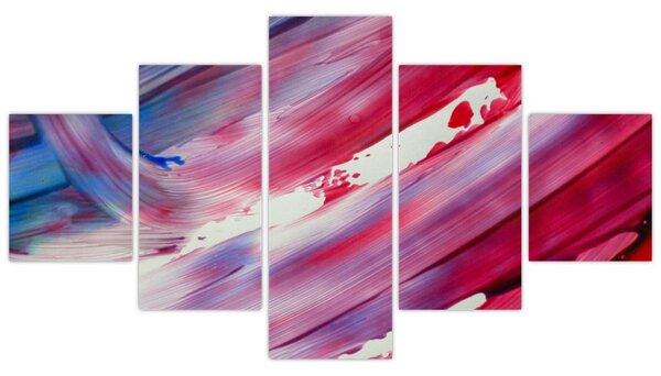 Obraz - różowo - niebieskie kolory (125x70 cm)