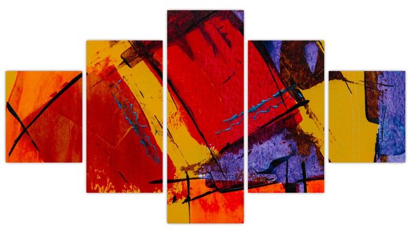 Obraz abstrakcji (125x70 cm)