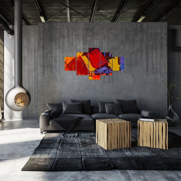 Obraz abstrakcji (125x70 cm)