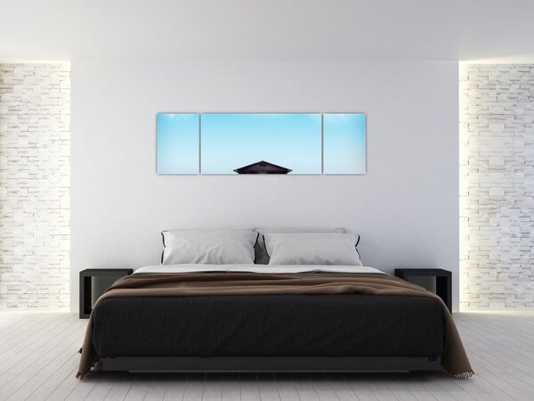 Obraz domu nad morzem (170x50 cm)