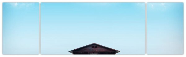 Obraz domu nad morzem (170x50 cm)