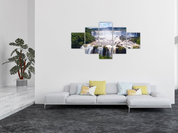 Obraz wodospadu Iguassu (125x70 cm)