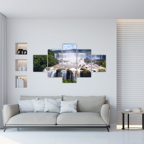 Obraz wodospadu Iguassu (125x70 cm)