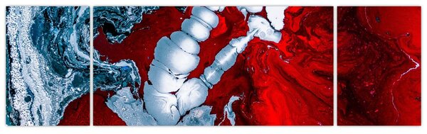 Obraz abstrakcyjnych plam (170x50 cm)