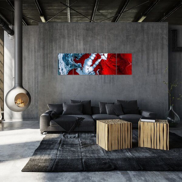 Obraz abstrakcyjnych plam (170x50 cm)