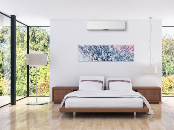 Obraz ośnieżonych drzew (170x50 cm)